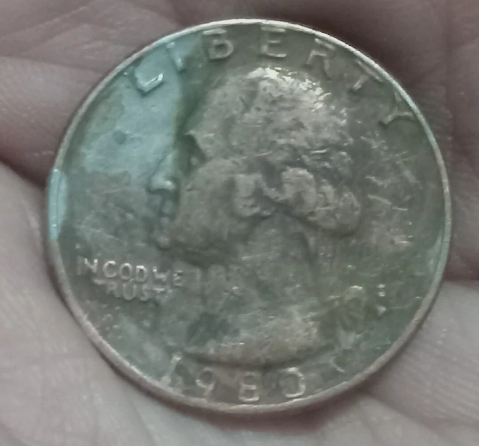 1980-P & S, Washington Quarter Both Obverse And Missing Clad Layer Item - Image 2 of 4