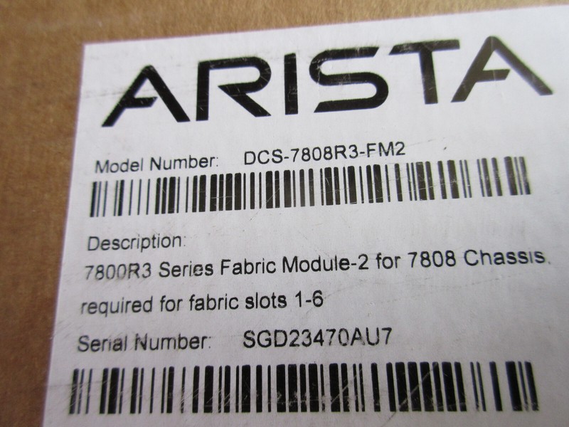 New ARISTA DCS-7808R3-FM2   7800R Fabric Module for 7808 Chassis