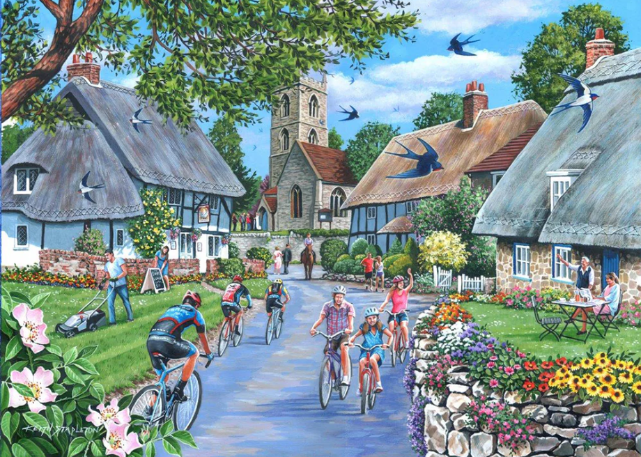 House Of Puzzles Sunday Morning Big 500 Piece Jigsaw Puzzle Toys HP0503