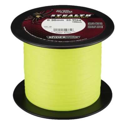 Spiderwire Stealth Yellow 0,12mm 3000M 7,30Kg Geflochtene Angel Schnur Gelb Sha