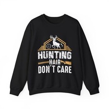 Unisex Heavy Blend? Crewneck Sweatshirt hunting hair don't care 