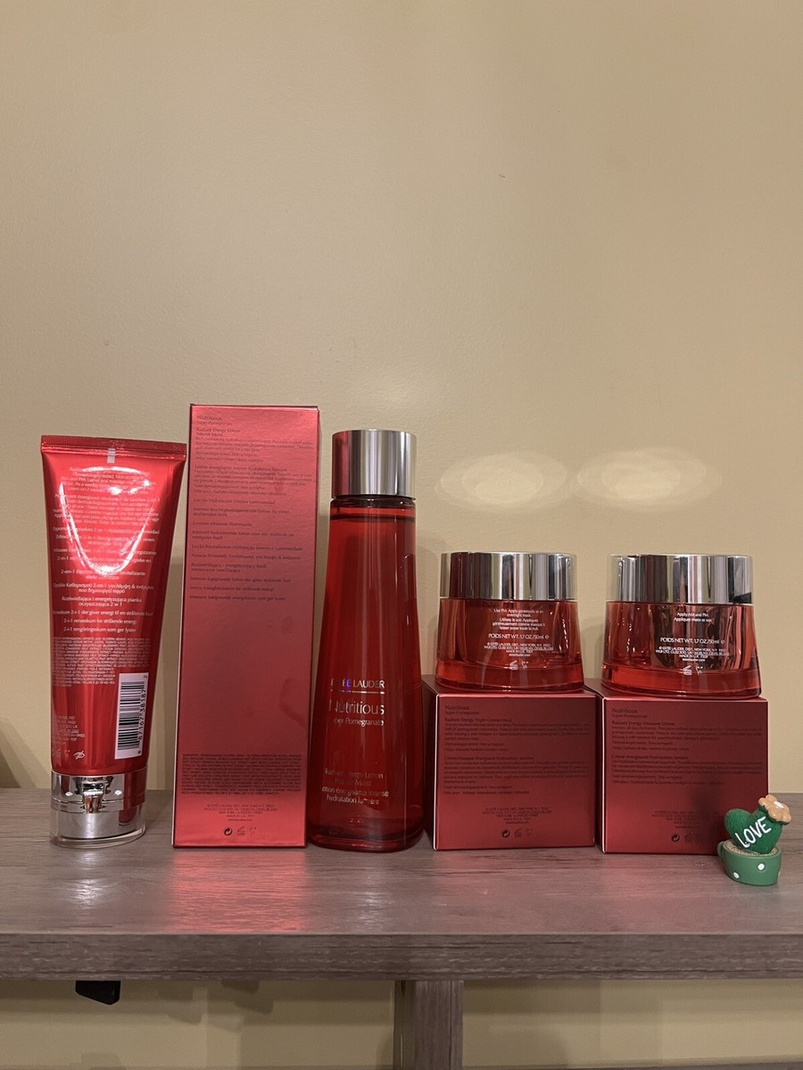 Estee Lauder Nutritious Super-Pomegranate Set- Cleanser, Lotion