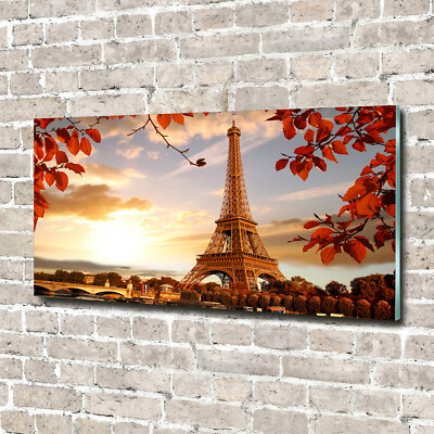 Wandbild aus Plexiglas  Druck auf Acryl 140x70 Eiffelturm Paris