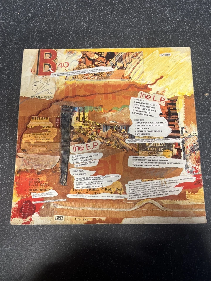 UB40 Baggariddim Vinyl LP Record Album LPDE10 Foto 2 de 4