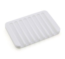 Silicone Soap Holder Bathroom Dish Soapbox Plate Tray Drain Jewelry Holder Wash