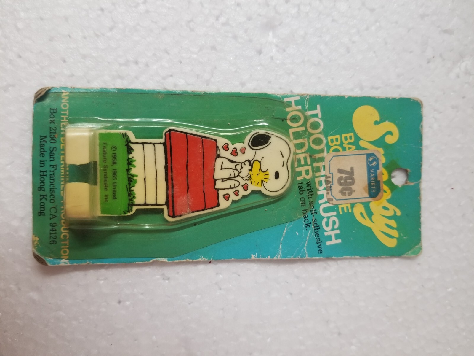 Vintage Snoopy Toothbrush Holder New But Package Rough eBay