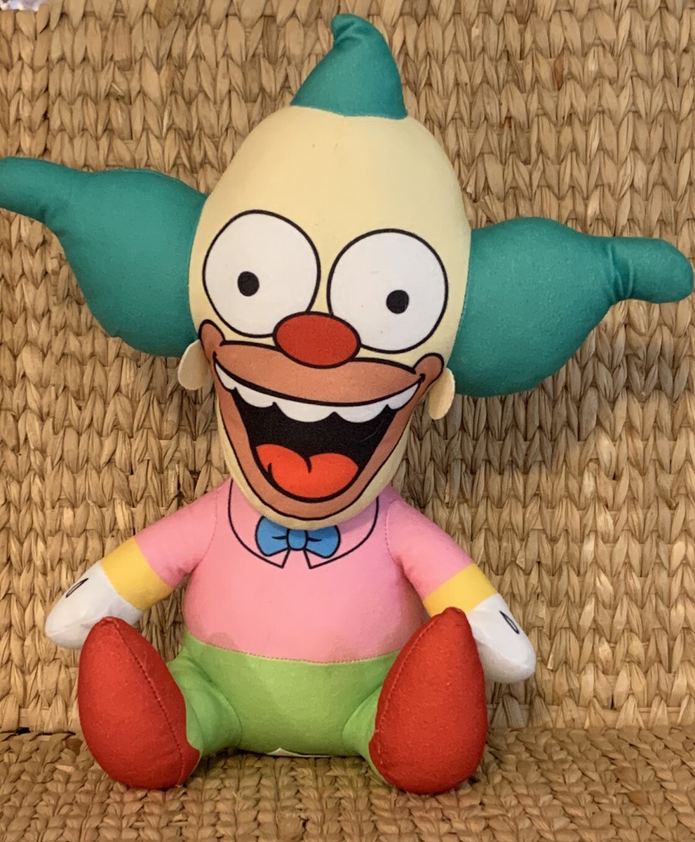 The Simpsons Krusty the Clown 13” Plush Toy Universal Prize EUC | eBay