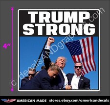 TRUMP 2024 STICKER TRUMP STRONG ANTI DEMOCRAT DECAL WINDOW