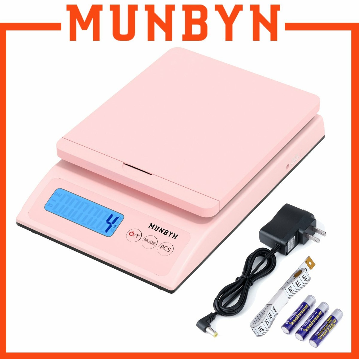 【直営・関税送料込】Punch Hole small bas MUNBYN 66lb x 0.1oz All-In-One Digital Shipping Postal Scale
