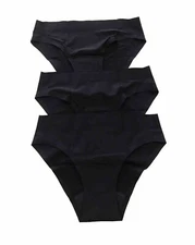 KT By Knix Teens Medium Absorbency Leakproof Bikini Lot Of 3 Underwear Sz XS