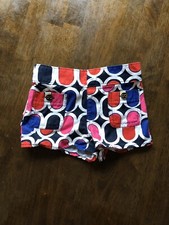 Baby Gap 18-24 Girls Reto Summer Shorts Red White Blue Pink