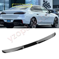 Rear Roof Trunk Spoiler Tail Wing For BMW 7 Series G70 M Tech 23-2024 ABS Black