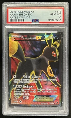 2016 Pokemon XY Fates Collide Umbreon EX #119/124 PSA 10 GEM MINT