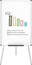 Whiteboard Easel 36 x 24 Inches Portable Dry Erase Board Height Adjustable
