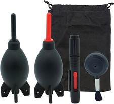 Lens Cleaning Kit Contains Rubber Rocket Air Blower Duster  Cleaning Pen 