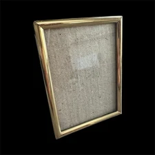 VTG Mini FETCO Solid Brass Picture Frame Polished Brass For Photo 2.5”x 3.5”