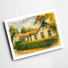 A3 PRINT - Soldiers & Sailors Home, Bordon Camp - Vintage Art Style