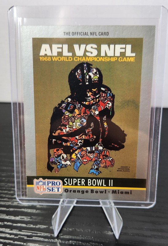 1990 Pro Set NFL #2 Super Bowl Il Packers Raiders 