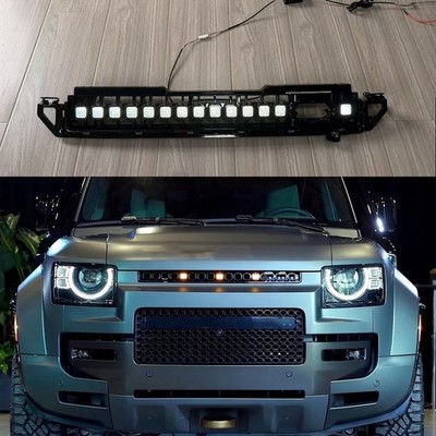 Front Grille Mesh Light Bar Fits For Defender 90 110 130 2020-2026 Upgrade Octa