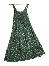Apricot Womens Floral Viscose Dress Green UK 16 47 Inch Length Casual Summer