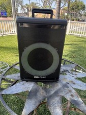 Dolphin SP-1600RBT 15" Portable Party Speaker W/LED Lights Microphone  Remote