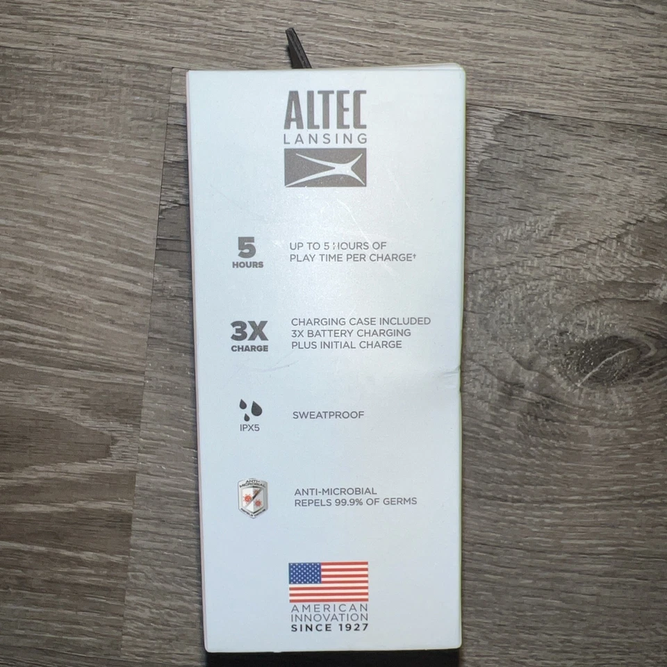 Auriculares Altec Lansing NanoBuds 2.0 Azul Helado MZX5000PB-ICY Antibacterianos  Foto 3 de 4