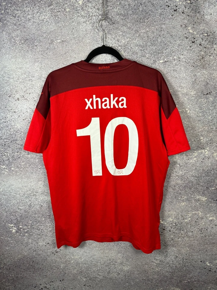 XHAKA Switzerland 2020 Puma National Soccer Jersey XL Size - Image 2 of 4