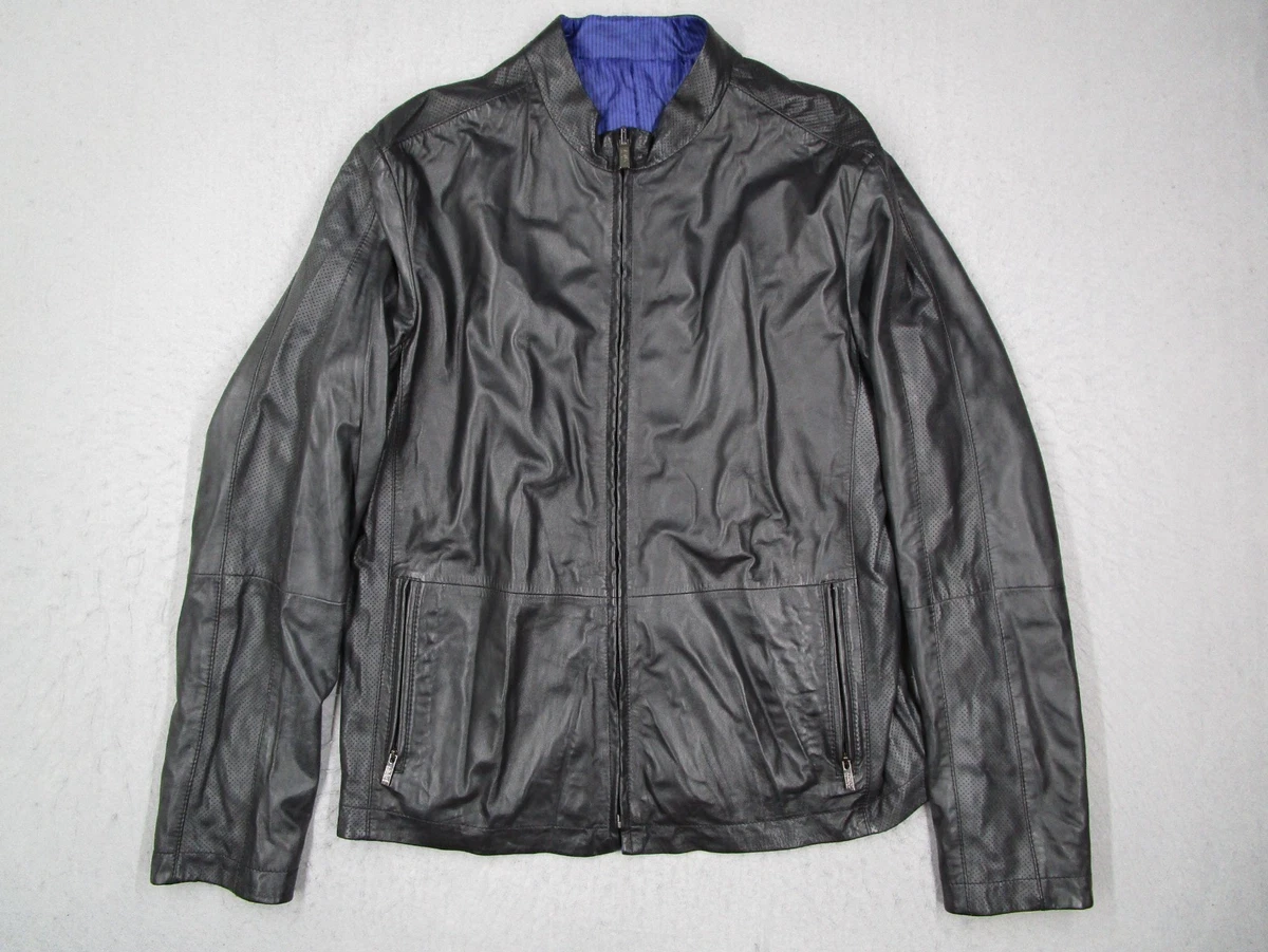 Armani Collezioni Leather Outer Shell Jackets for Men for Sale