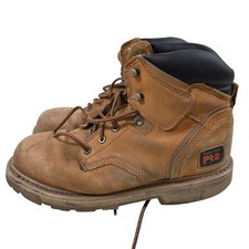 Timberland PRO 33034 8W Wheat Leather 6 Inch Soft Toe Work Boots 24/7 Comfort