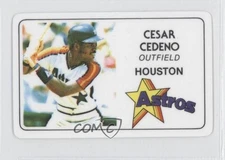 1981 Perma-Graphics/Topps Credit Cards Cesar Cedeno #125-025 0l1