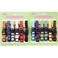 Soft Nylon Puppy Collars Puppy ID Collars Whelping Litter CollarsDeluxe 12/Set