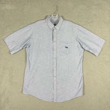 Vtg Duxbak Shirt Men’s Large Blue Button Down Travel Occupational USA Made