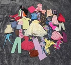 Vintage Barbie Clothing Lot 45 Pieces Dresses Tops Bottoms Accessories