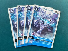 Garurumon ST2-06 Playset Starter Deck Cocytus Blue Digimon Card Game x4