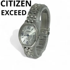 Citizen EXCEED Quartz Silver Dial Men's Watch Date Display 15cm Band
