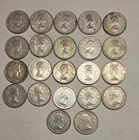 Lot of 22 1964 Silver Canada 25 Cent Coins