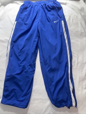 Vintage Nike Track Pants Men Xl BLue White Windbreaker  Baggy Y2K 378252-494