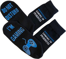 ''Do Not Disturb I'M Gaming" Funny Socks - Great Novelty Gift for Teen Boys Sons
