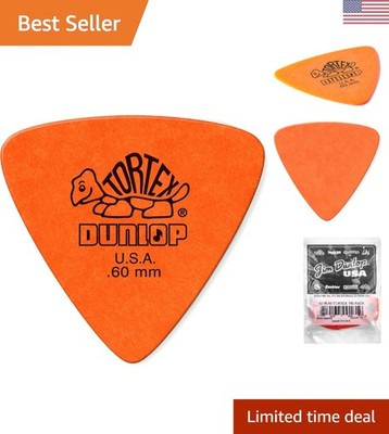 72 Pack of Tortex .60mm Orange Triangle Picks - Maximum Memory, Minimum Wear