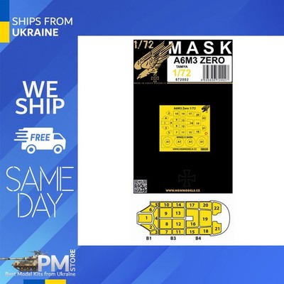 HGW 672002 1/72 Masks for A6M3 Zero for Tamiya