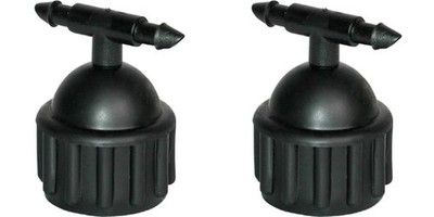 2 Raindrip 336STUB Polypropylene Black Drip Irrigation MPT Adapter 4-3/4 H in.