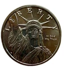 Money Metals Exchange 1 Troy oz .999 Fine Silver Round Total 1 oz lady Liberty