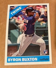 Byron Buxton 2015 Topps Heritage High Image Variation SP Rookie Card #724 Twins. rookie card picture