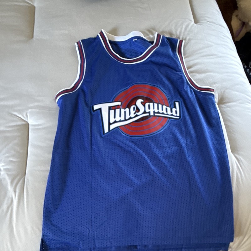 Tune Squad Michael Jordan 23 Basketball Jersey Blue Red White