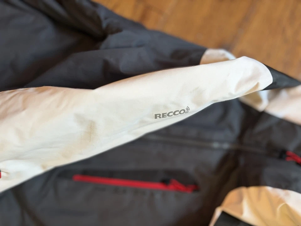 Obermeyer Foundation Jacket Mens Ski Coat Winter Sports S Red Black White - Image 3 of 4