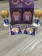 2pcs McDonald's 4 J-HOPE TINY TAN x BTS 2025 Happy Meal Toy NIB Throwback Ed