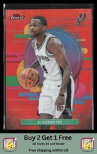 De'Aaron Fox 2025-26 Finest #180 Orange Refractor #/20