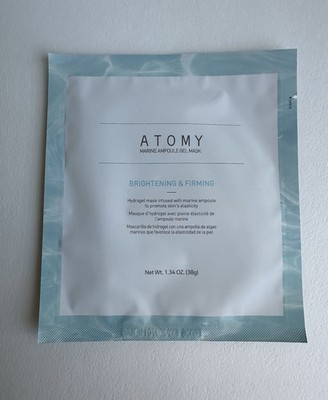 ATOMY Marine Ampoule Gel Mask 38g BRIGHTENING &FIRMING. 01/2027. US SELLER.