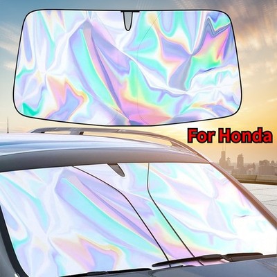 Foldable Car Sun Shade Shield Cover Visor For Honda - Front Windshield UV Block