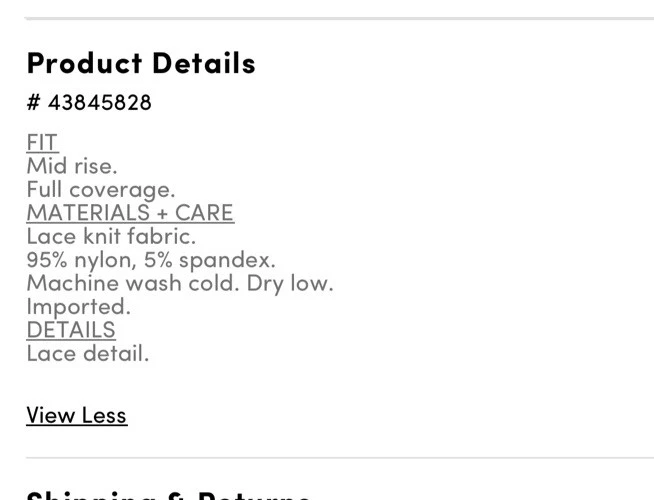 Nwt Womens Size 2 (18/20) Torrid Simply Lace Mid Rise Brief Panty - Image 3 of 3